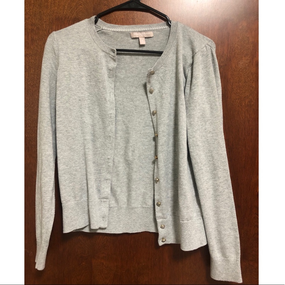 Grey Banana Republic Cardigan Sweater Medium